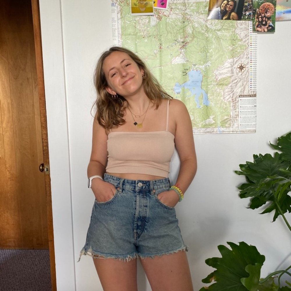 Zara Frayed Jeans Shorts